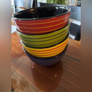 Certified international Ann Campbell colorful bowls (4)